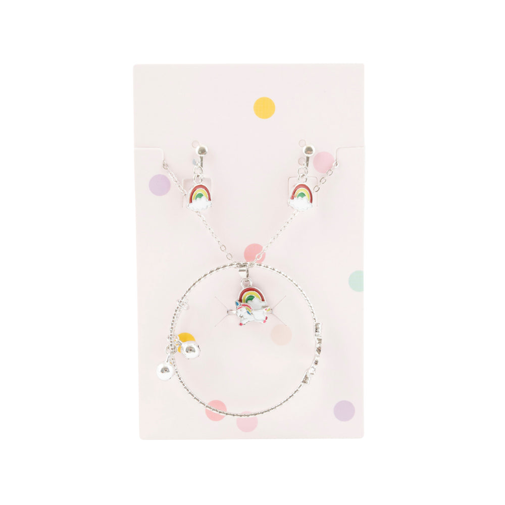 Sunnie Series Jewellery Gift Set - RAINBOW SILVER